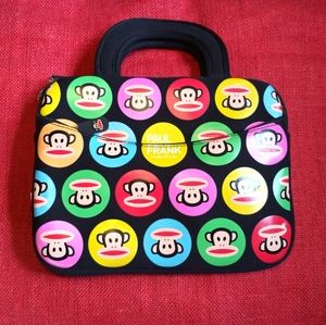 VTG Paul Frank Julius The Monkey 8" x 10" Black Padded case or Purse